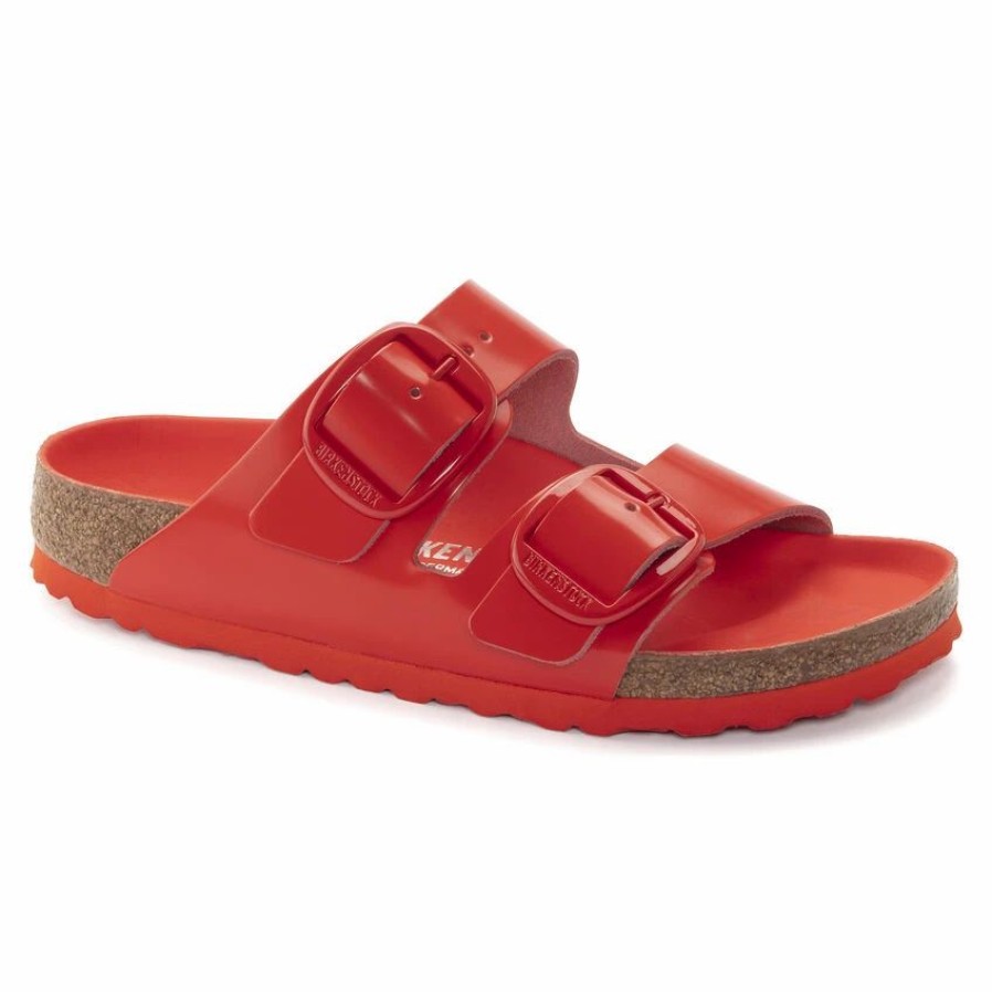 * Birkenstock Natural Leather Patent | Big Buckle