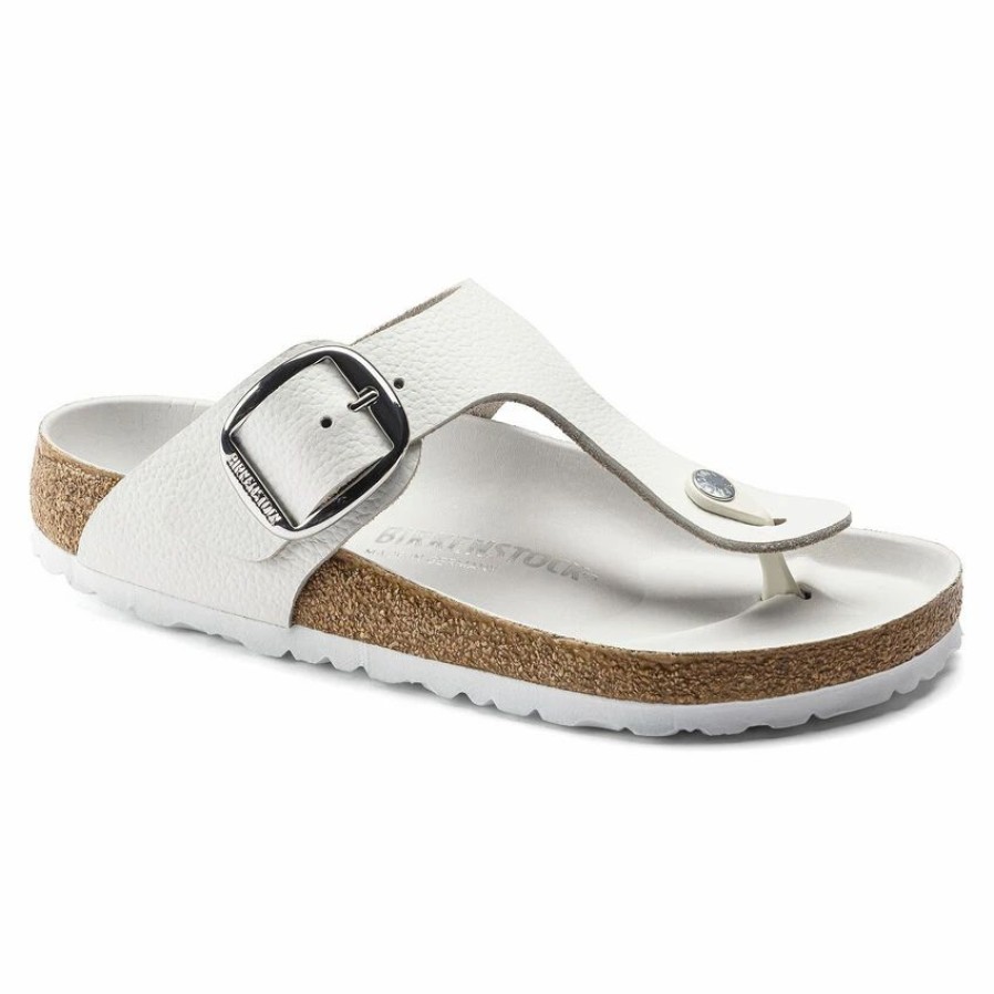 * Birkenstock Gizeh Big Buckle Natural Leather | Big Buckle