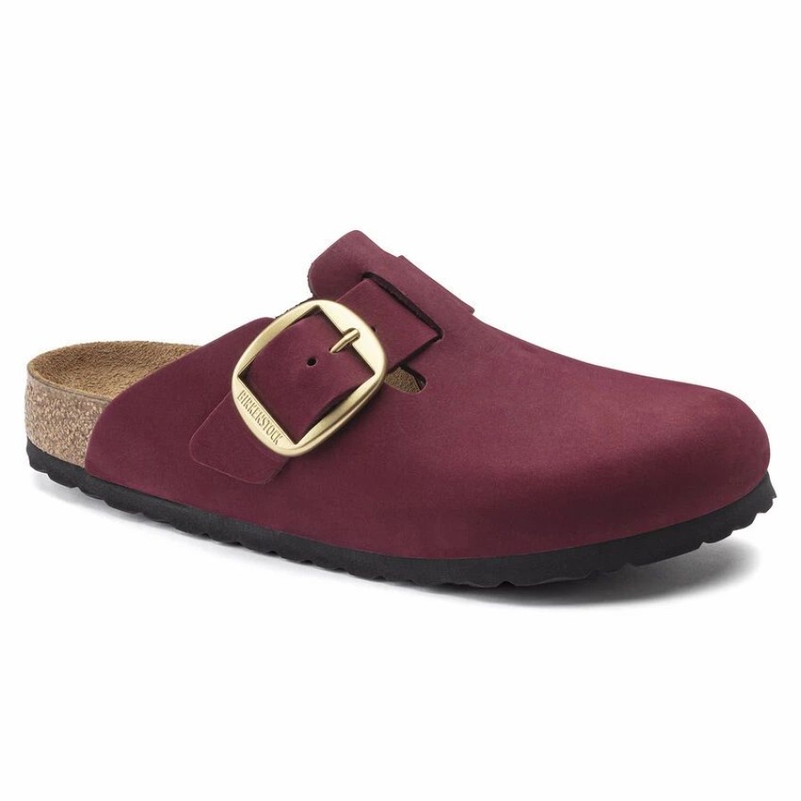 * Birkenstock Boston Big Buckle Nubuck Leather | Big Buckle