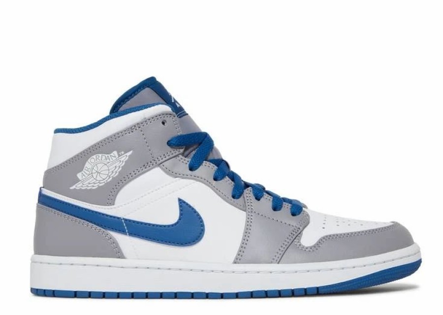 * Air Jordan 1 Mid 'Cement True Blue' | Shoes