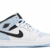 * Air Jordan 1 Mid Se Gs 'White Ice Blue' | Shoes