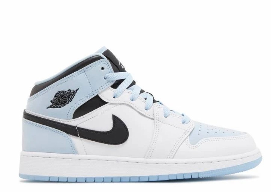 * Air Jordan 1 Mid Se Gs 'White Ice Blue' | Shoes