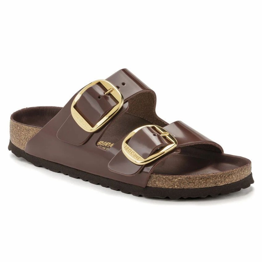 * Birkenstock Arizona Natural Leather Patent | Big Buckle