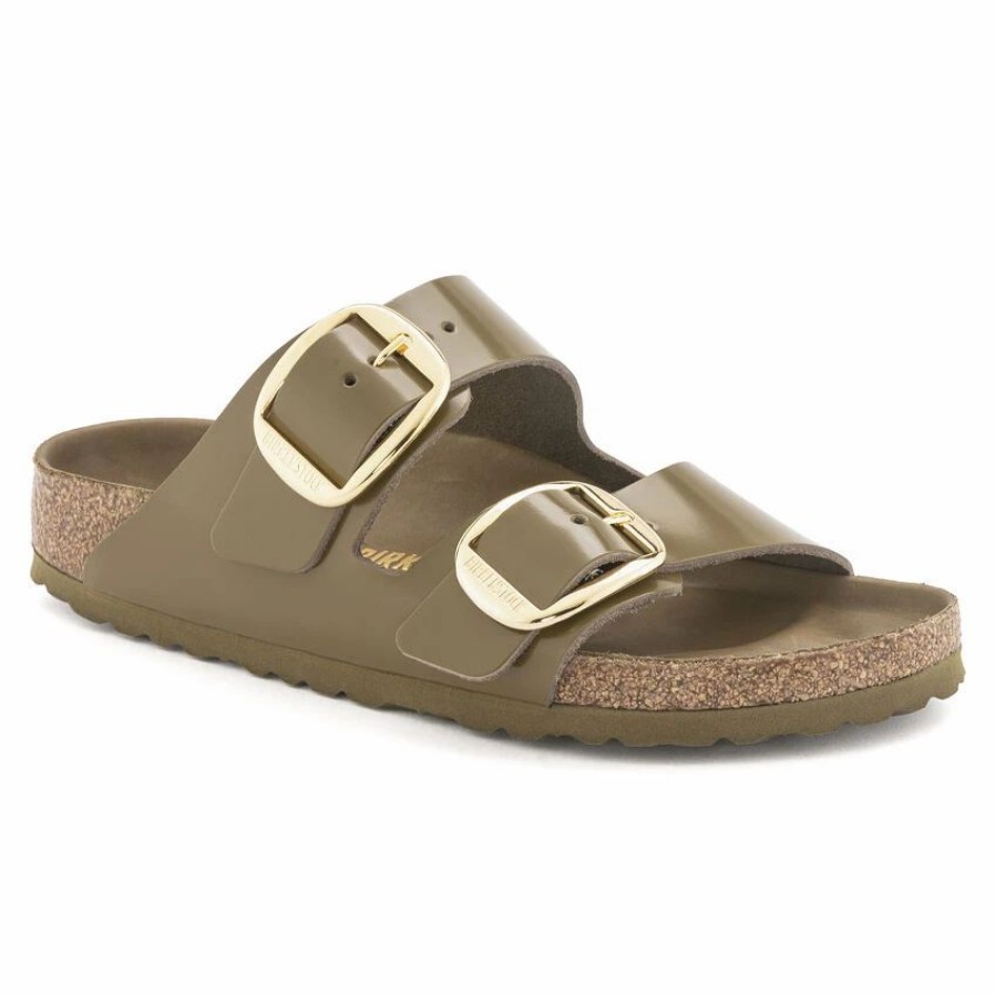 * Birkenstock Arizona Natural Leather Patent | Big Buckle