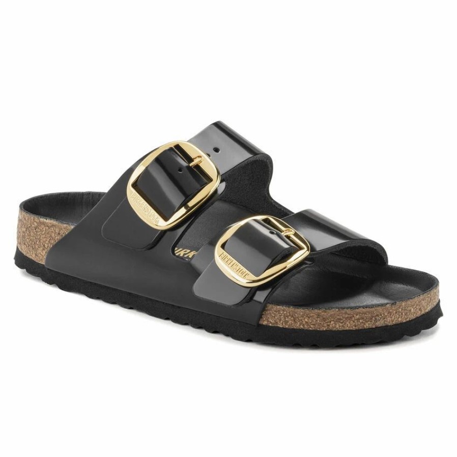 * Birkenstock Arizona Natural Leather Patent | Big Buckle